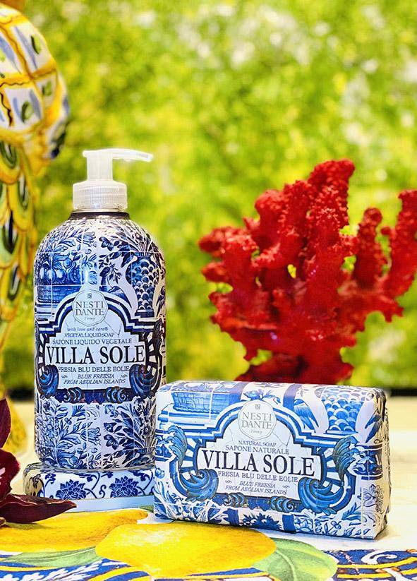 Tekuté mýdlo VILLA SOLE Eolská modrá frézie 500ml