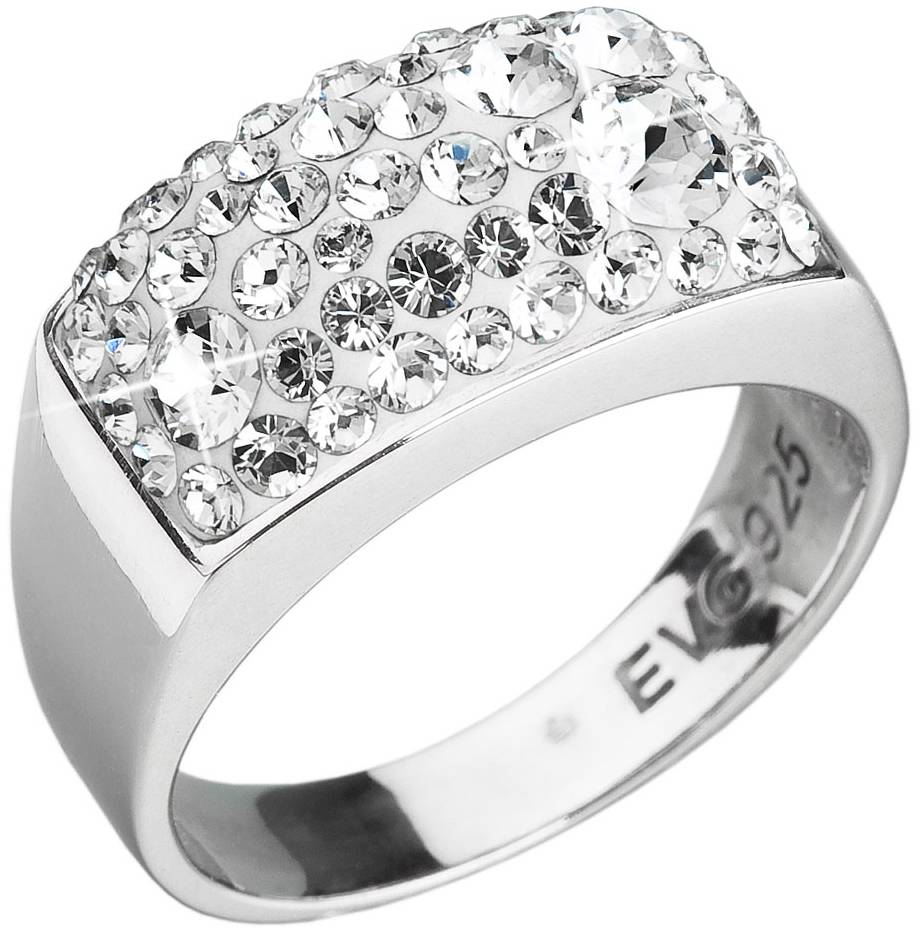 Prsten se Swarovski Elements 35014.1 Krystal
