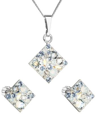 Sada šperků s krystaly Swarovski 39126.3 Light sapphire