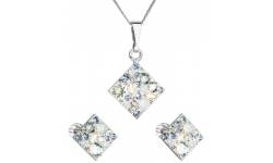 Sada šperků s krystaly Swarovski 39126.3 Light sapphire