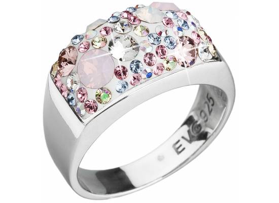 Stříbrný prsten s krystaly Swarovski 35014.3 Magic Rose Ag 925